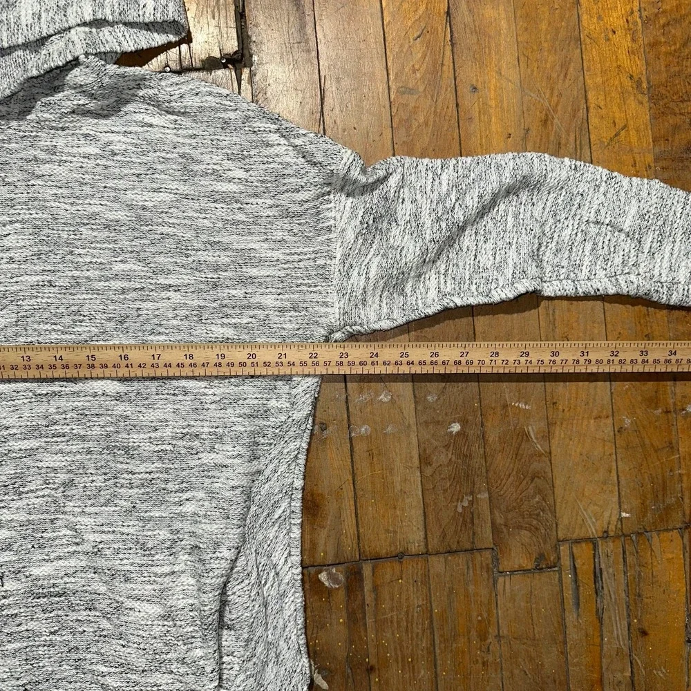 Banana Republic Hoodie Men's Small Gray Marled Knit Long Sleeve‎ Casual Pullover